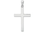 FJC Finejewelers 14k White Gold 3d Stick Cross Charm