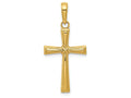 FJC Finejewelers 14k Yellow Gold Bright Cut X Cross Charm