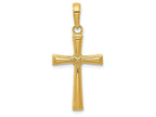 FJC Finejewelers 14k Yellow Gold Bright Cut X Cross Charm