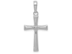 FJC Finejewelers 14k White Gold Bright Cut X Cross Charm