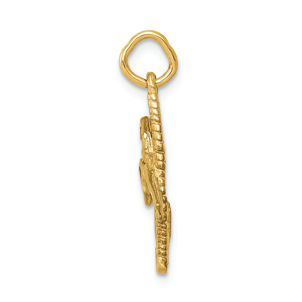 FJC Finejewelers 14k Yellow Gold Comb Scissors Charm