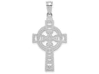FJC Finejewelers 14k White Gold Celtic Cross with Eternity Circle Charm