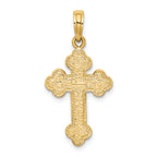 FJC Finejewelers 14k Yellow Gold Budded Cross Charm