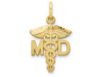 FJC Finejewelers 14k Yellow Gold M.d. Caduceus Charm