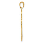 FJC Finejewelers 14k Yellow Gold Lacey Budded Cross Charm