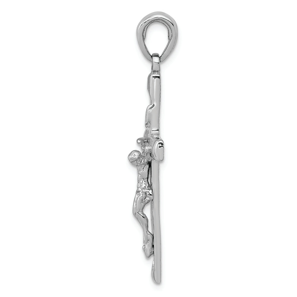 FJC Finejewelers 14k White Gold White Crucifix Charm