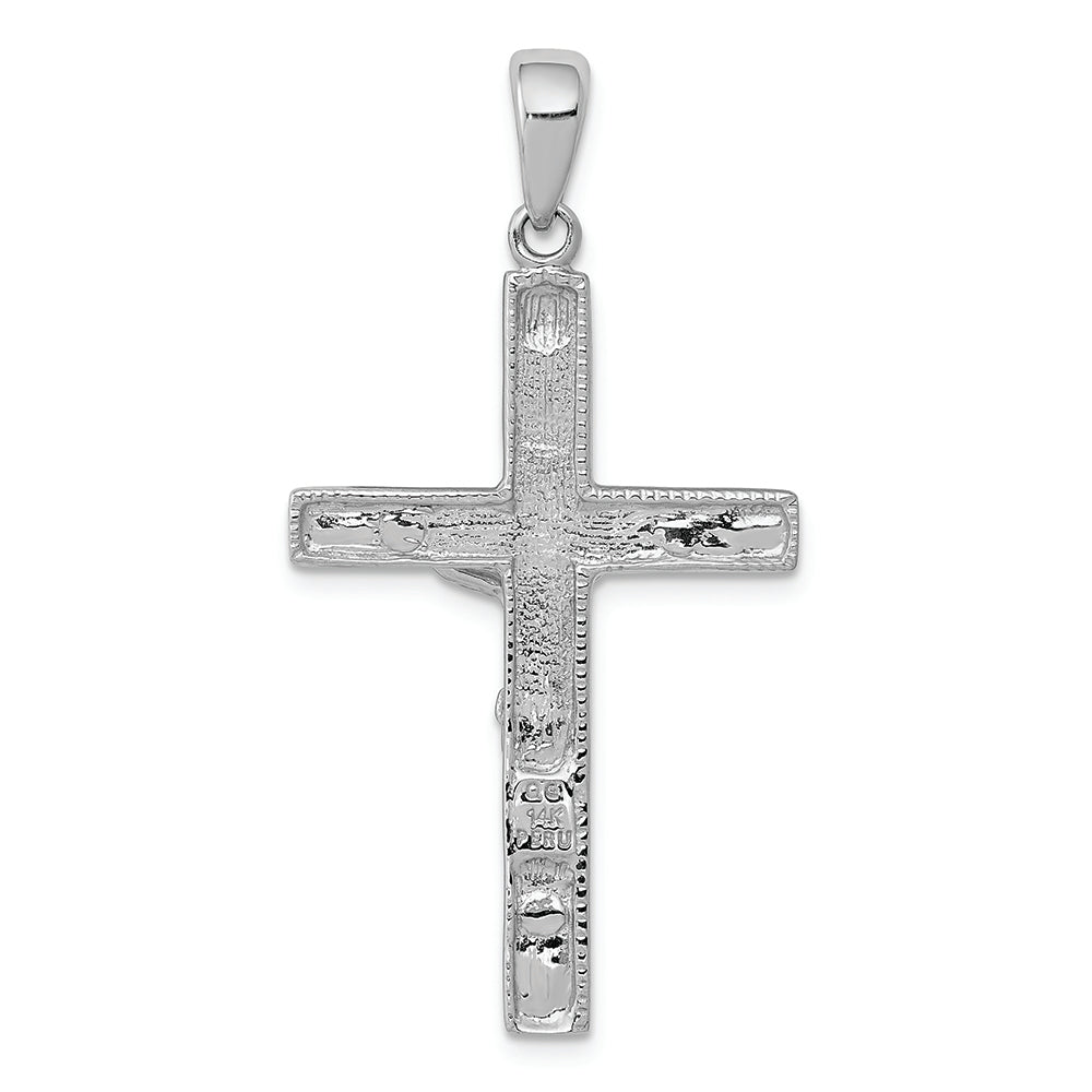 FJC Finejewelers 14k White Gold White Crucifix Charm