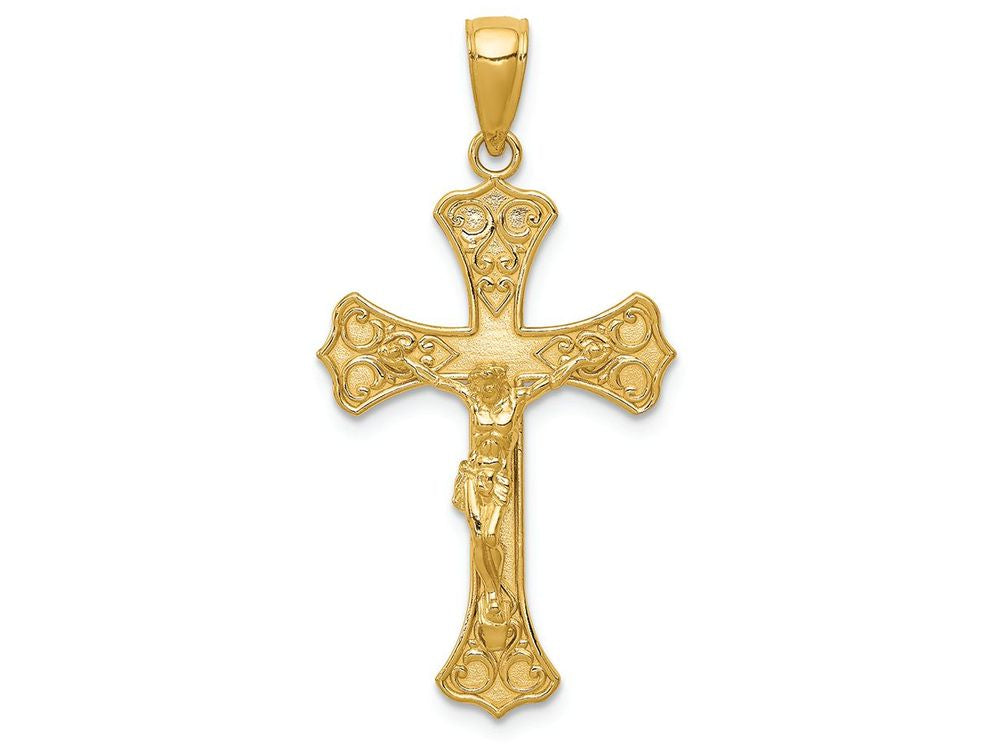 FJC Finejewelers 14k Yellow Gold Crucifix Charm