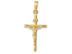 FJC Finejewelers 14k Yellow Gold Stick Style Crucifix Charm