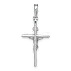 FJC Finejewelers 14k White Gold White Stick Style Crucifix Charm