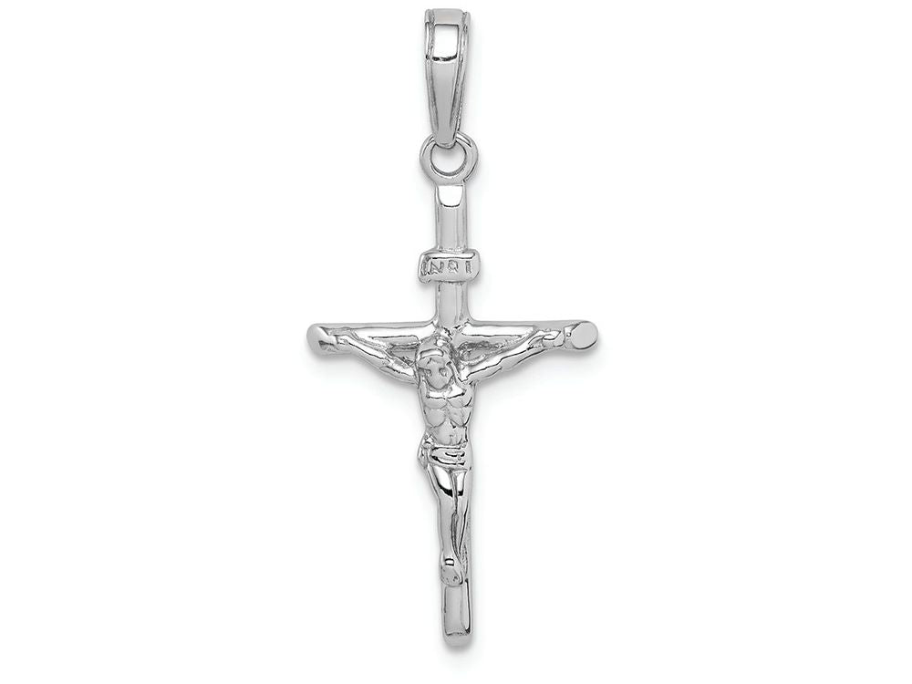 FJC Finejewelers 14k White Gold White Stick Style Crucifix Charm