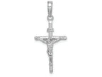 FJC Finejewelers 14k White Gold White Stick Style Crucifix Charm