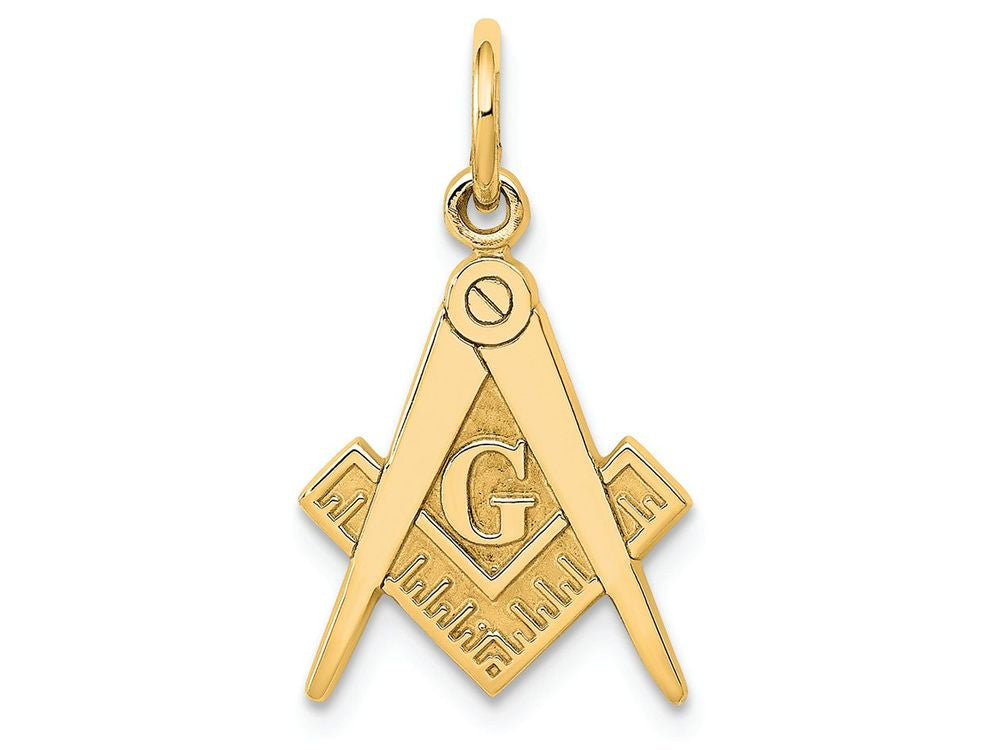 FJC Finejewelers 14k Yellow Gold Masonic Charm
