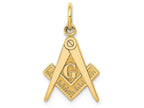 FJC Finejewelers 14k Yellow Gold Masonic Charm