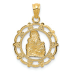 FJC Finejewelers 14k Yellow Gold with with Rhodium Mother Holding Baby Charm
