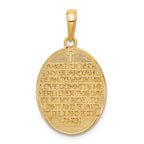 FJC Finejewelers 14k Yellow Gold with with Rhodium Reversible with Prayer Guardian Angel Charm
