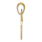 FJC Finejewelers 14k Yellow Gold Bible  Praying Hands  And Cross Charm