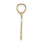 FJC Finejewelers 14k Yellow Gold God Heart's You Charm