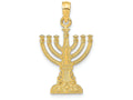 FJC Finejewelers 14k Yellow Gold Menorah Charm