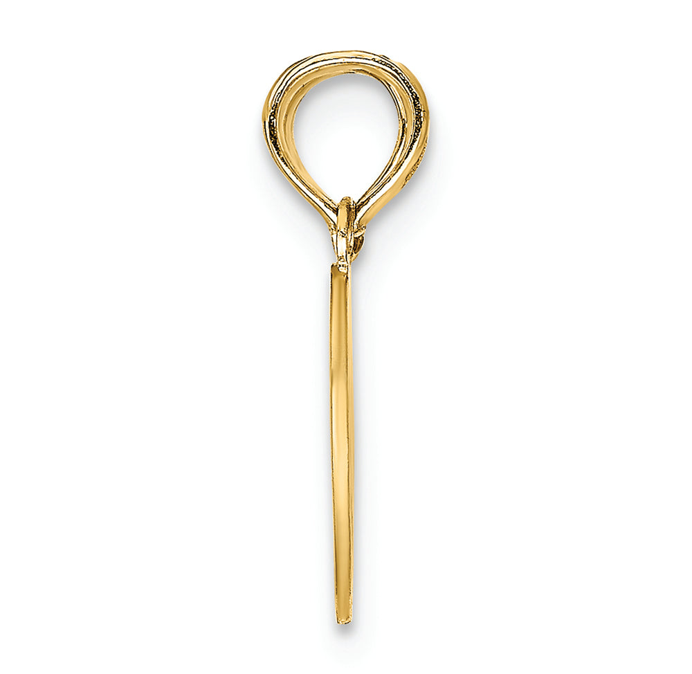 FJC Finejewelers 14k Yellow Gold Reversible Break Apart Mizpah Heart Charm