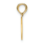 FJC Finejewelers 14k Yellow Gold Reversible Break Apart Mizpah Heart Charm