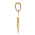 FJC Finejewelers 14k Yellow Gold Star Of David with Tablets In Center Charm