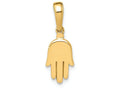 FJC Finejewelers 14k Yellow Gold Small Solid Hamsa Charm