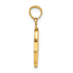 FJC Finejewelers 14k Yellow Gold Large Solid Hamsa Charm