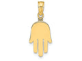 FJC Finejewelers 14k Yellow Gold Large Solid Hamsa Charm