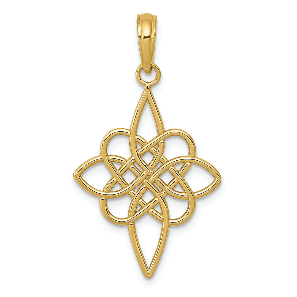 FJC Finejewelers 14k Yellow Gold Celtic Knot Charm
