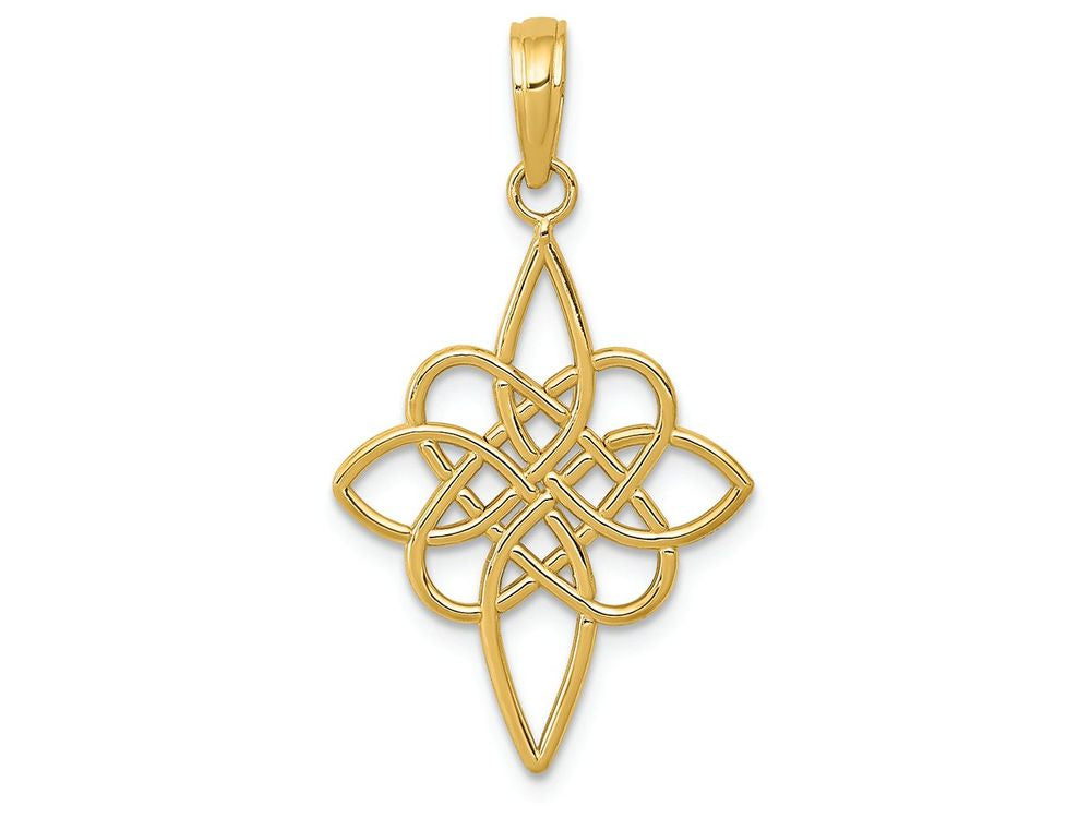 FJC Finejewelers 14k Yellow Gold Celtic Knot Charm