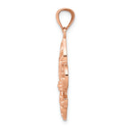 FJC Finejewelers 14k Rose Gold Fleur De Lis Charm