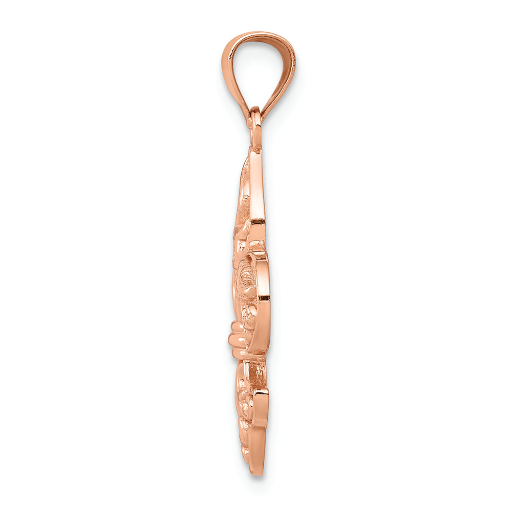 FJC Finejewelers 14k Rose Gold Fleur De Lis Charm