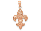 FJC Finejewelers 14k Rose Gold Fleur De Lis Charm