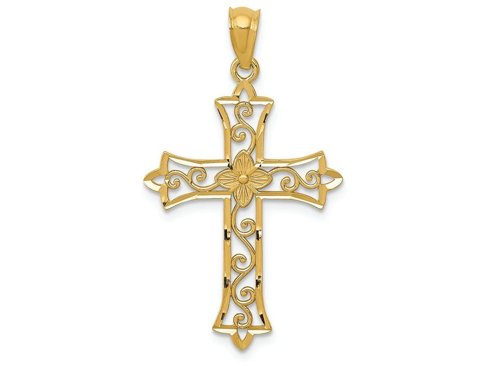 FJC Finejewelers 14k Yellow Gold Cross Charm