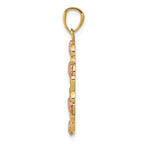 FJC Finejewelers 14k Two-tone Gold And with Rhodium Plated Guadalupe Charm