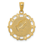 FJC Finejewelers 14k Yellow Gold with Rhodium Plated Baptism Charm