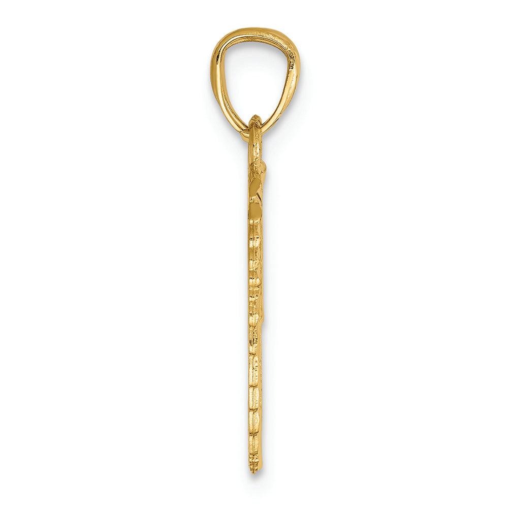 FJC Finejewelers 14k Yellow Gold Break Apart Bright Cut Wings Charm