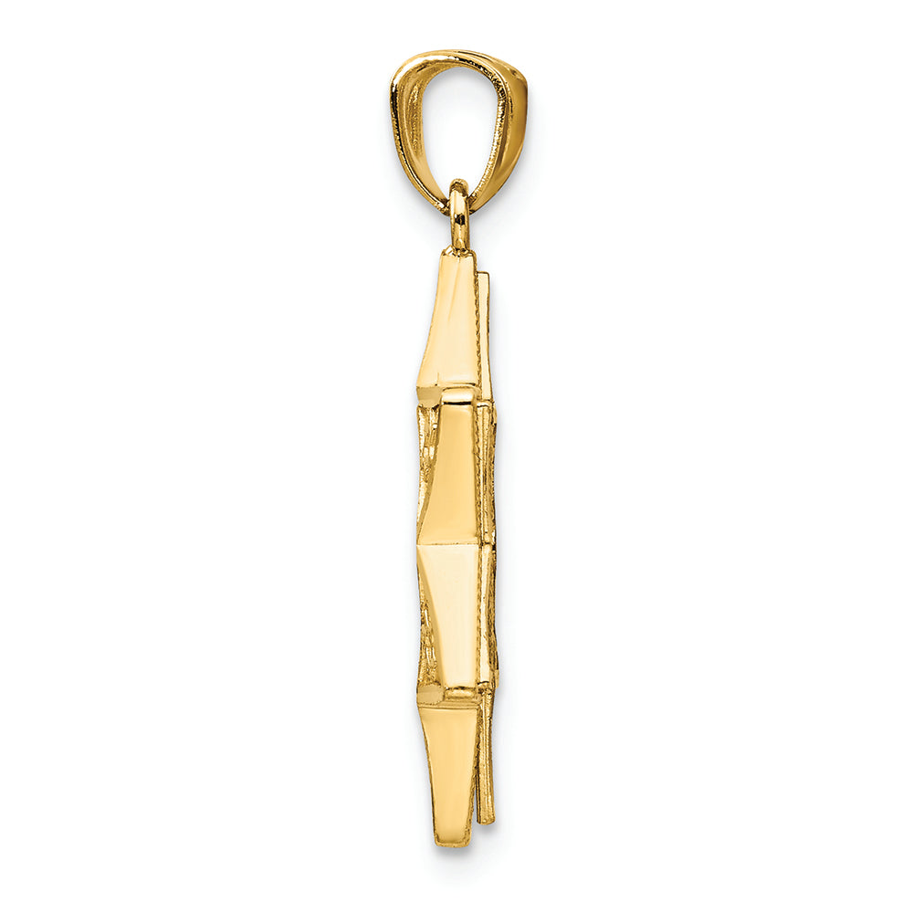 FJC Finejewelers 14k Two-tone Gold Star Of David Charm