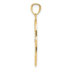 FJC Finejewelers 14k Yellow Gold with Rhodium Plated Hand Of God Charm