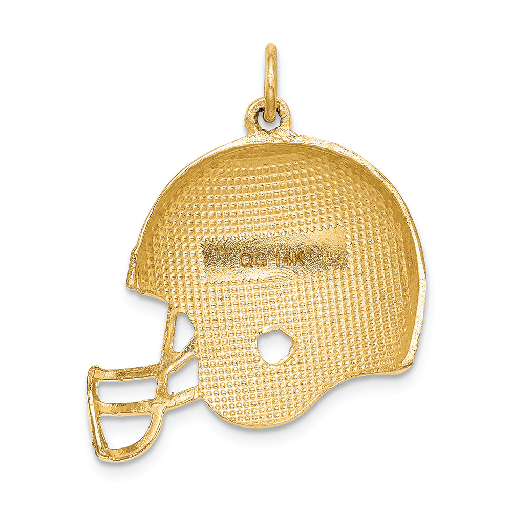 FJC Finejewelers 14k Yellow Gold Polished Football Helmet Charm