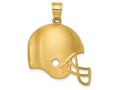 FJC Finejewelers 14k Yellow Gold Brushed Football Helmet Charm