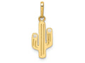 FJC Finejewelers 14k Yellow Gold Cactus CZ Charm