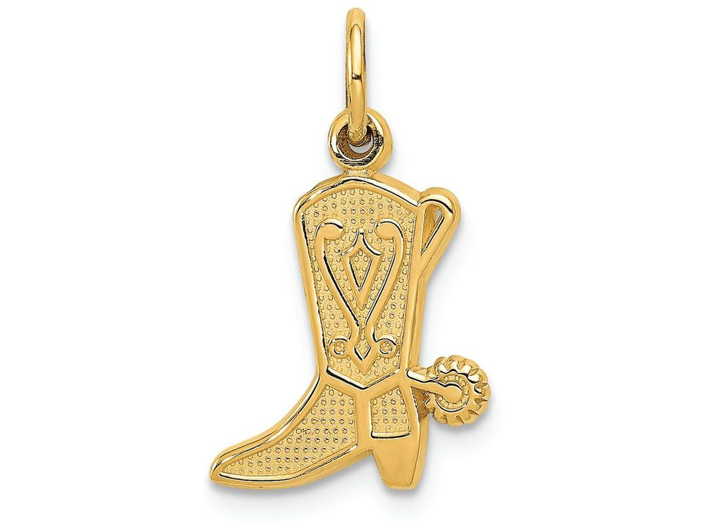 FJC Finejewelers 14k Yellow Gold Cowboy Boot Charm