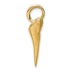 FJC Finejewelers 14k Yellow Gold Shark Tooth Charm