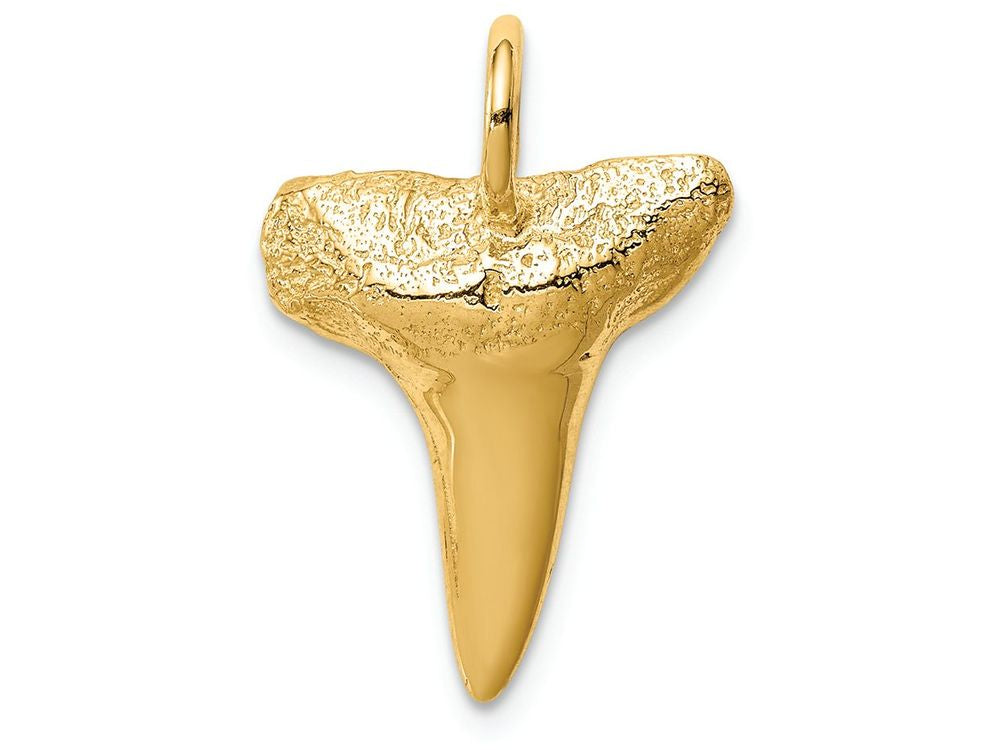 FJC Finejewelers 14k Yellow Gold Shark Tooth Charm