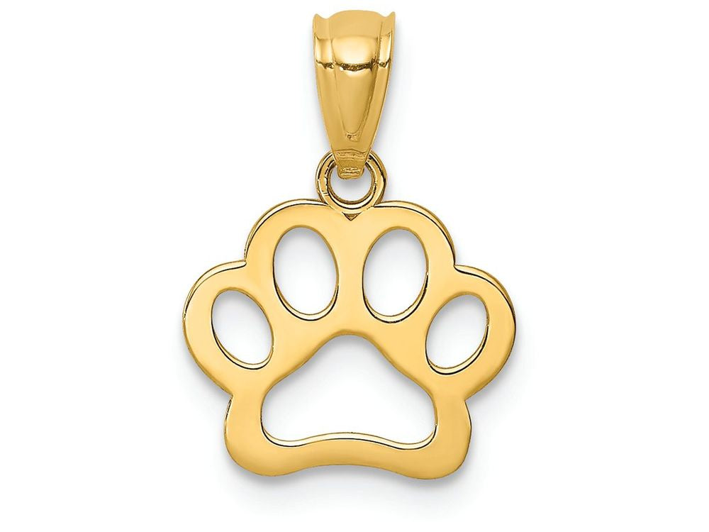 FJC Finejewelers 14k Yellow Gold Dog Paw Charm