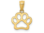 FJC Finejewelers 14k Yellow Gold Dog Paw Charm