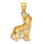 FJC Finejewelers 14k Yellow Gold Bright Cut Cat Charm