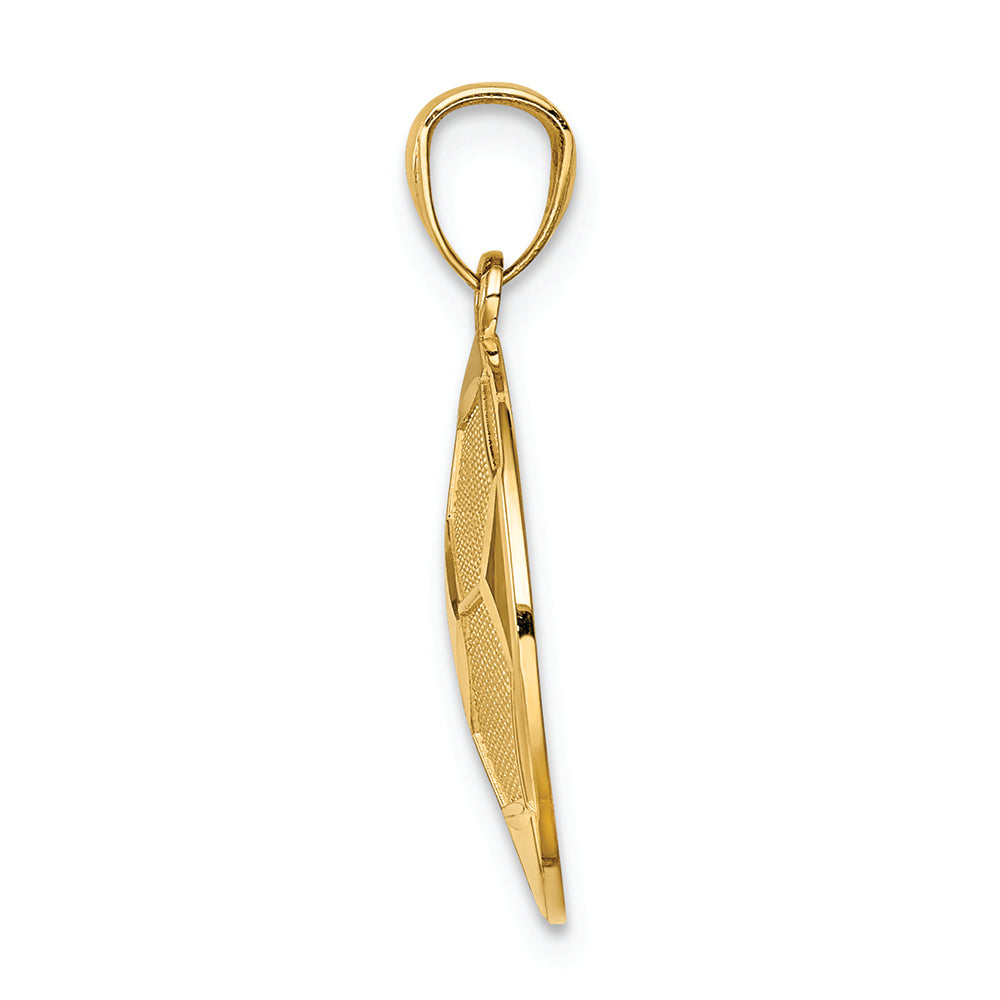 FJC Finejewelers 14k Yellow Gold Soccer Charm
